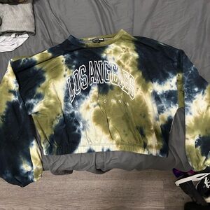 Fashion Nova Tie-Dye Sweatpants and Crop top